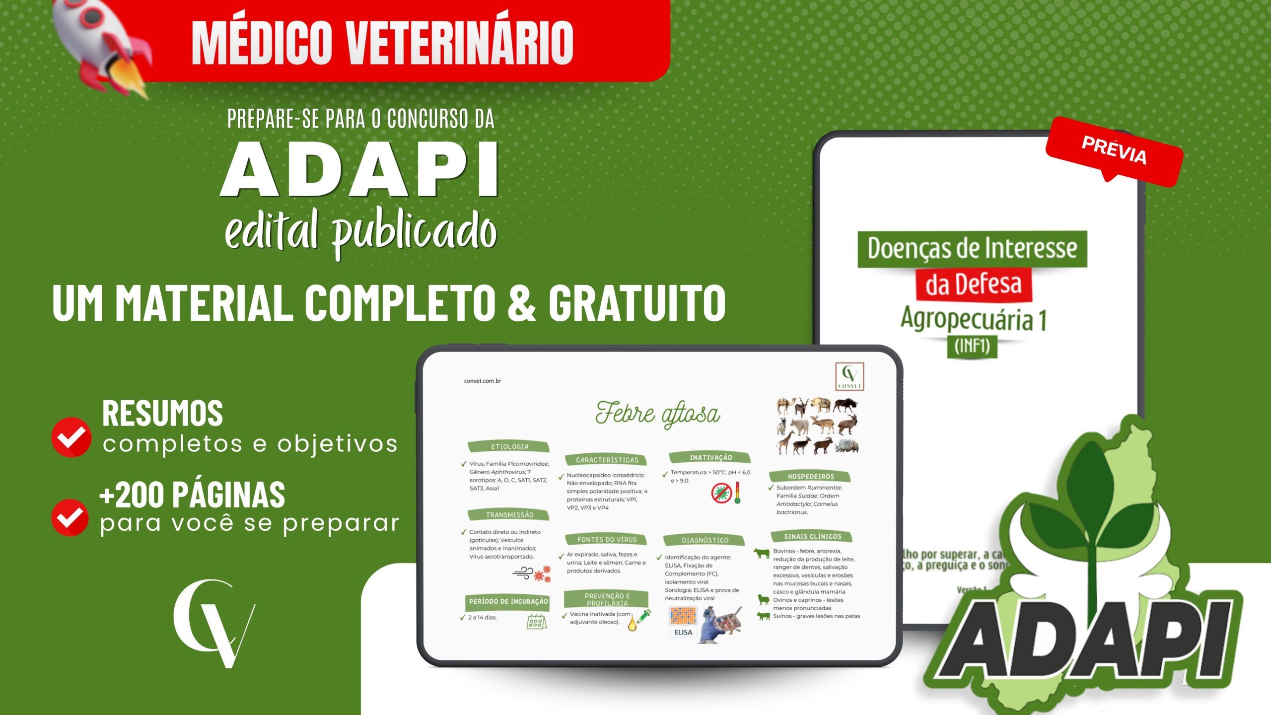 Apostila gratuita para o concurso público da ADAPI.