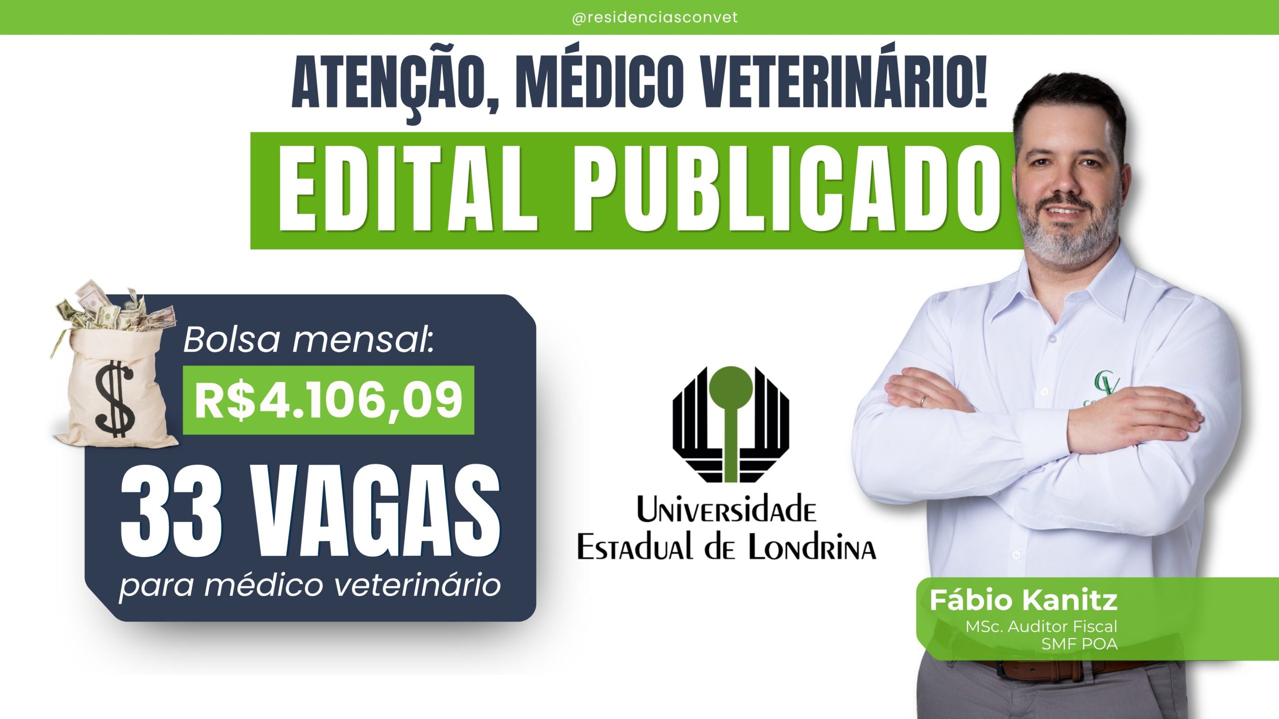 33 vagas para residência veterinária na UEL