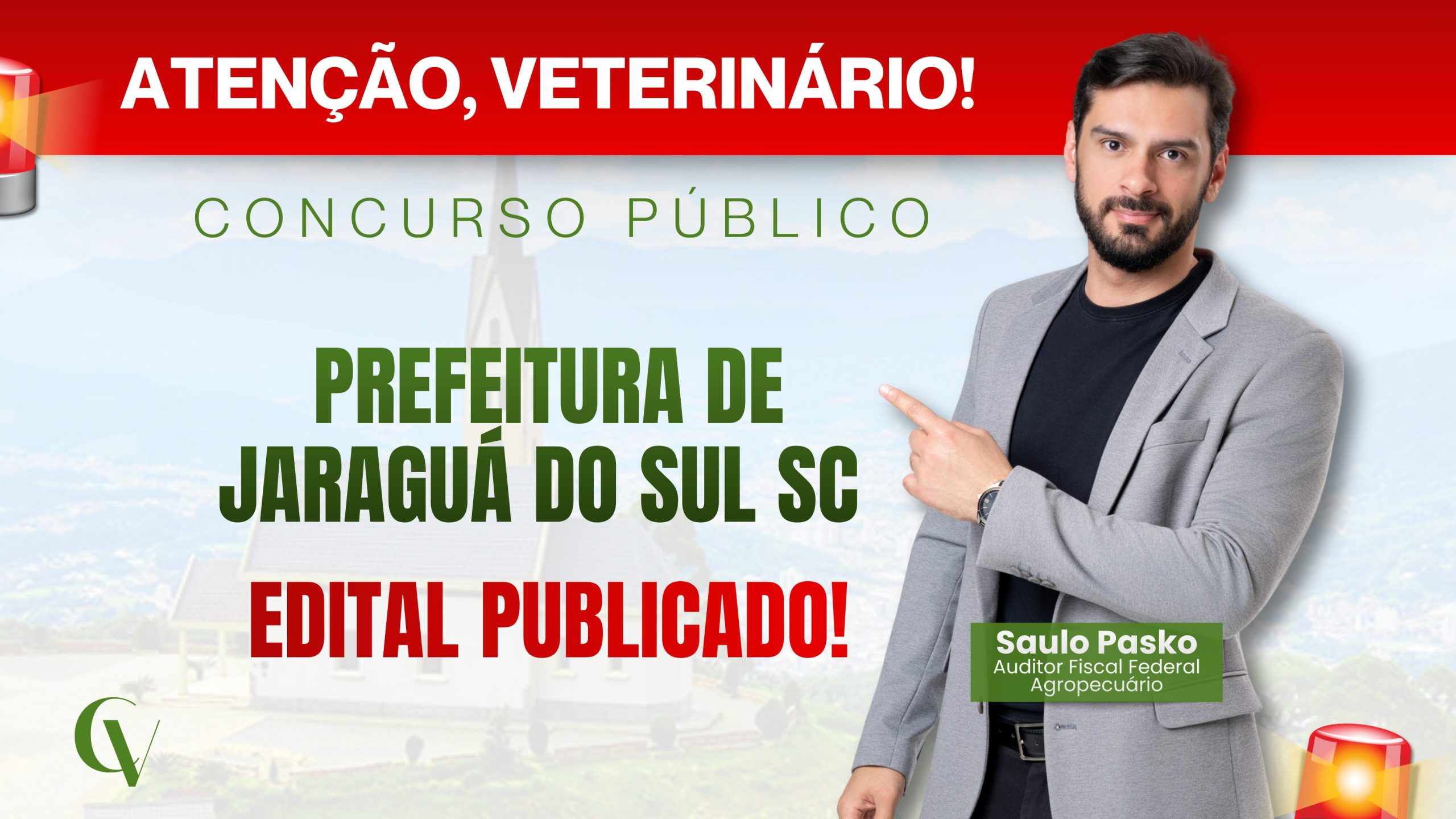 Concurso Jaraguá do Sul SC: edital publicado